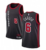 Men's Chicago Bulls #6 Alex Caruso Black 2023-24 City Edition Stitched Basketball Jersey Dzhi,baseball caps,new era cap wholesale,wholesale hats